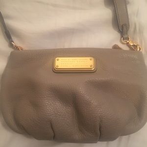Marc by Marc Jacobs taupe leather crossbody bag